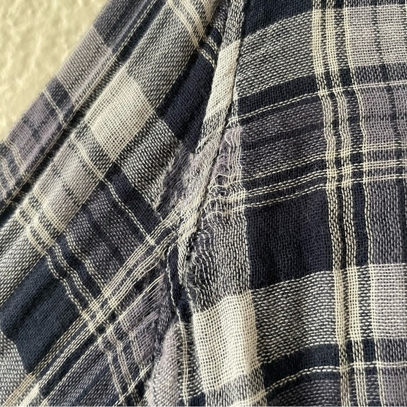 Miss Me Vintage Plaid Southwestern Embroidered Button Down Top Western Rodeo - Picture 6 of 6